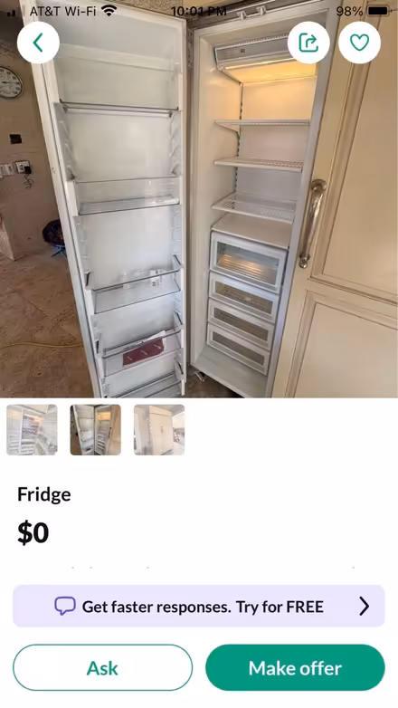Photo of free frige in Queen Creek (East Valley, Gilbert) #3