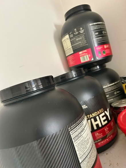 Photo of free 5x whey protein EMPTY containers (CV2) #3