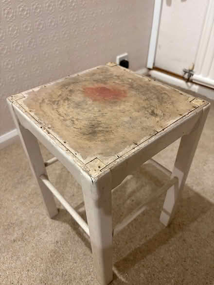 Photo of free Small wooden stool (Lymm) #2