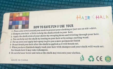 Photo of free Hair chalk (SW11) #2