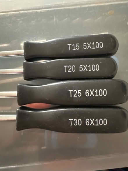 Photo of free Torx screwdrivers x 4 (Ashford TW15) #1