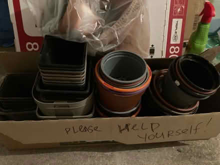 Photo of free Lots of plastic pots, various sizes (Westbury Fields BS9) #1
