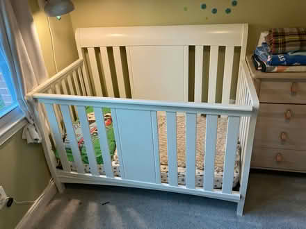 Photo of free White Crib with Mattress (Annandale) #1
