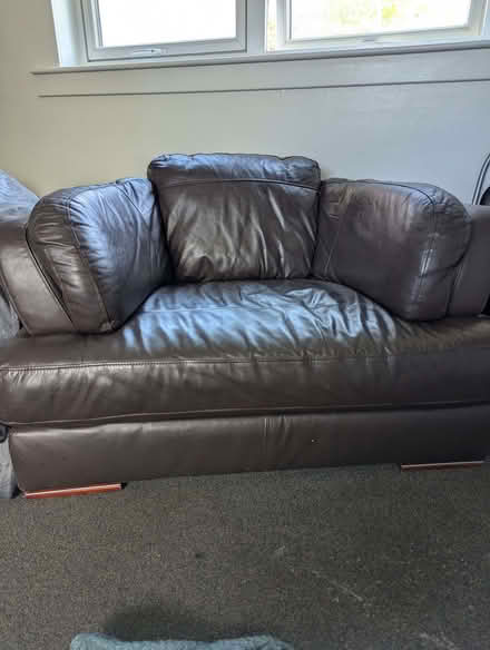 Photo of free Large Brown Leather Arm Chair (Glenrothes KY7) #3