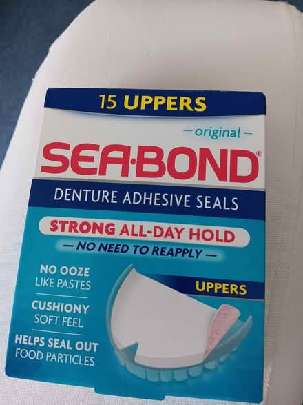 Photo of free Sea Bond denture adhesive seals (Colborne St.) #1