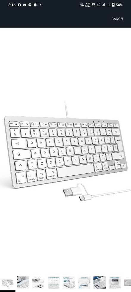 Photo of Wired Macbook Keyboard (CT1) #1