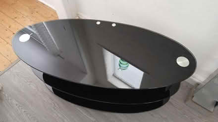 Photo of free Black Glass TV Stand (HX2 Halifax) #1