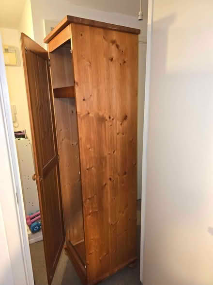 Photo of free Solid singledoor Pine wardrobe 2set (Sheffield) #1