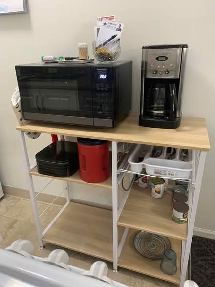 Photo of free Microwave Cart and Microwave (Burnaby) #1