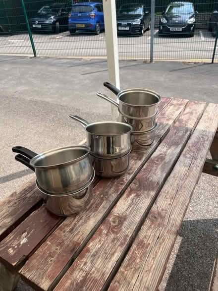 Photo of free 7 small pans (Dronfield S18) #1
