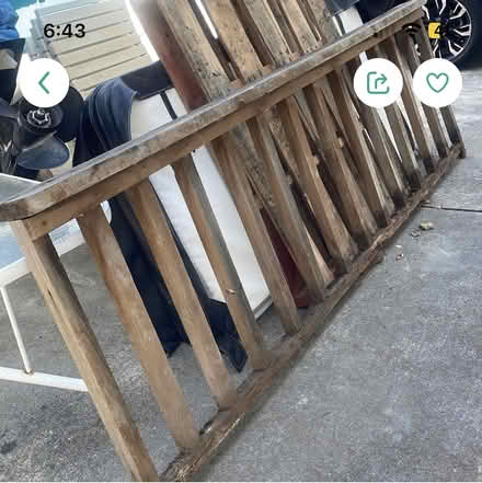 Photo of free Wooden fence structure (Evergreen) #1