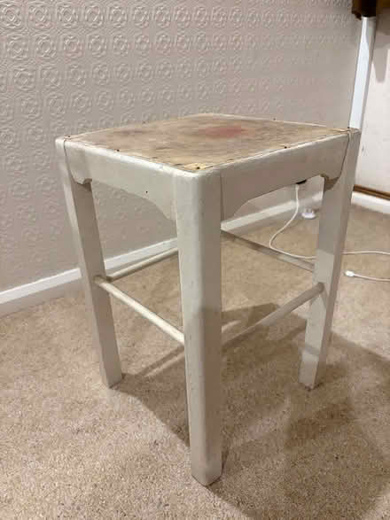 Photo of free Small wooden stool (Lymm) #1