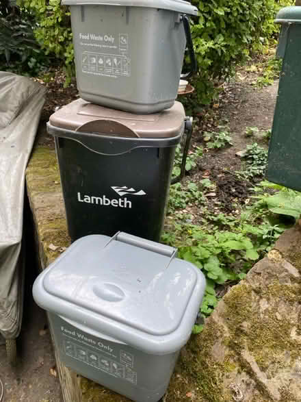 Photo of free Brown food waste bin and green bin (Stockwell) #1