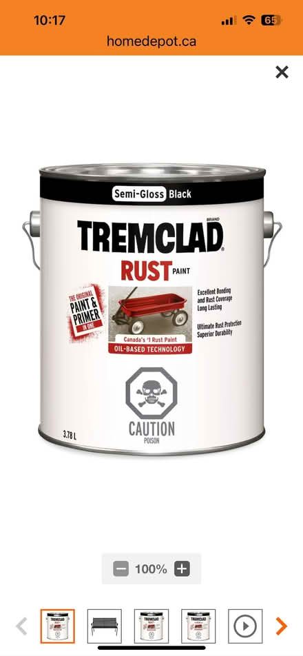 Photo of Tremclad Exterior Oil-Based Paint (L5L 5P5) #1