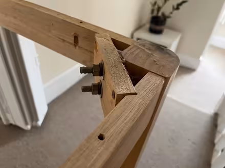 Photo of free Solid Wooden Table/Desk Frame (Ottery St Mary) #2