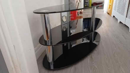 Photo of free Black Glass TV Stand (HX2 Halifax) #3