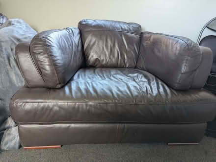 Photo of free Large Brown Leather Arm Chair (Glenrothes KY7) #2
