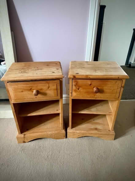 Photo of free Pair of pine bedside tables (Penn HP10) #1