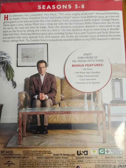 Photo of free MONK - all 8 seasons (Passaic) #3
