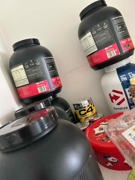 Photo of free 5x whey protein EMPTY containers (CV2) #2