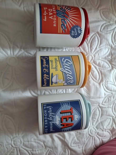 Photo of free Tea, coffee and sugar jars (Highwoods, CO4) #1