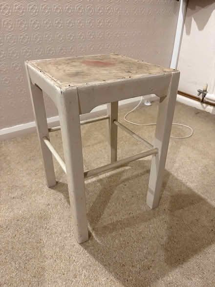 Photo of free Small wooden stool (Lymm) #3
