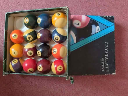 Photo of free Pool balls (no white) (Sevenoaks TN13) #1