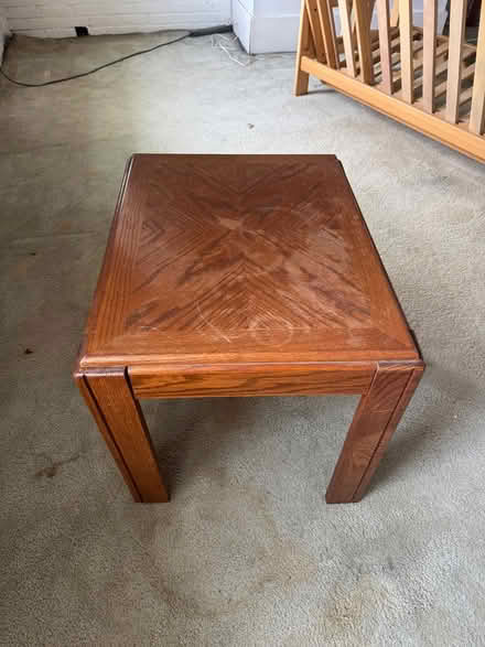 Photo of free Oak end table #2 (Capitol Hill) #1
