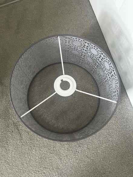 Photo of free Two grey lampshades (Earith PE28) #2