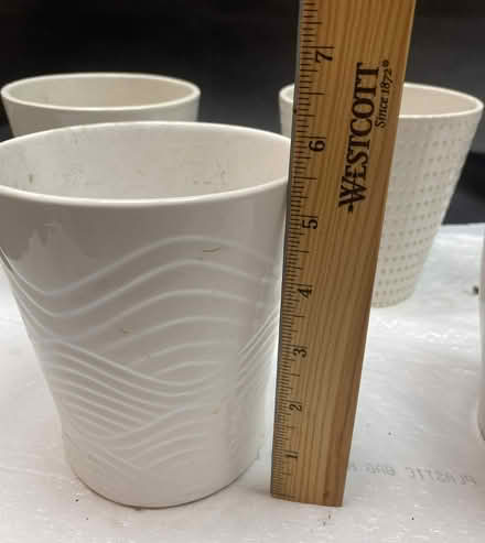 Photo of free Small White Ceramic Pots - Holders (Newport Beach (Eastbluff)) #4