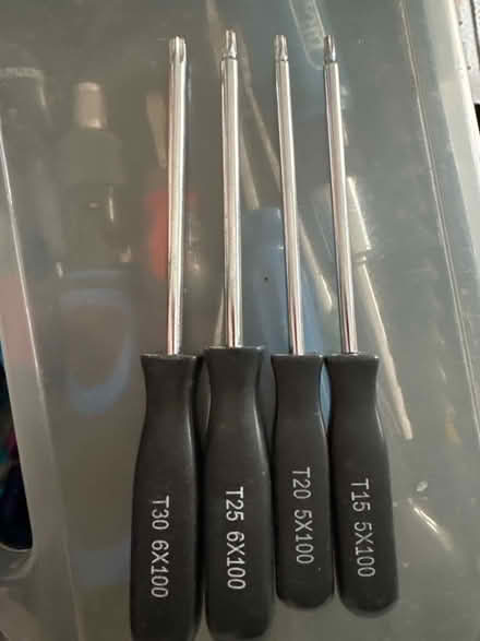 Photo of free Torx screwdrivers x 4 (Ashford TW15) #2