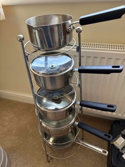 Photo of free Pan set with rack (Kingsteignton) #2
