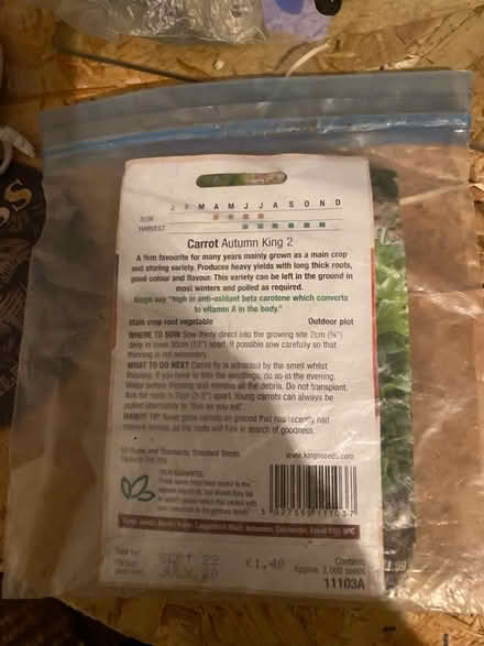 Photo of free Carrot seed (Oxford-Freegle CGA OX4) #1