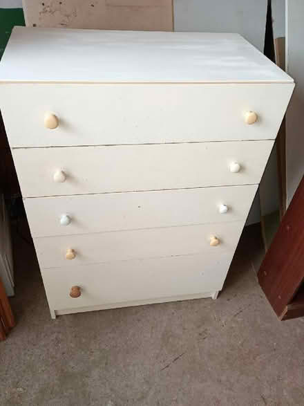 Photo of free Chest of drawers - white (Woodley RG6) #1