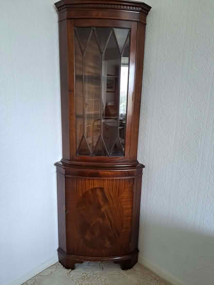 Photo of free Dark wood corner unit (Elstree Park WD6) #1