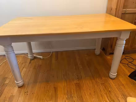 Photo of free Sturdy, Solid Wood Farmhouse Table (Inwood (near Dyckman)) #1