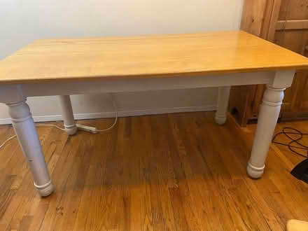 Photo of free Sturdy, Solid Wood Farmhouse Table (Inwood (near Dyckman)) #1