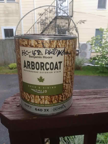 Photo of free deck stain: blue (Cambridge, Porter Square) #1
