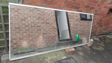 Photo of free Huge mirror. Silvering is still good. Been outside for years (Wolverton MK12) #1
