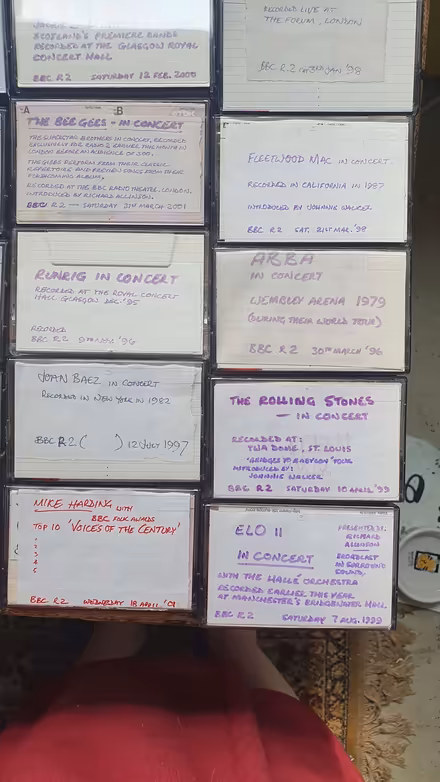 Photo of free Box of nearly 100cassette tapes mostly recorded, some blanks (Llandrindod LD1) #3