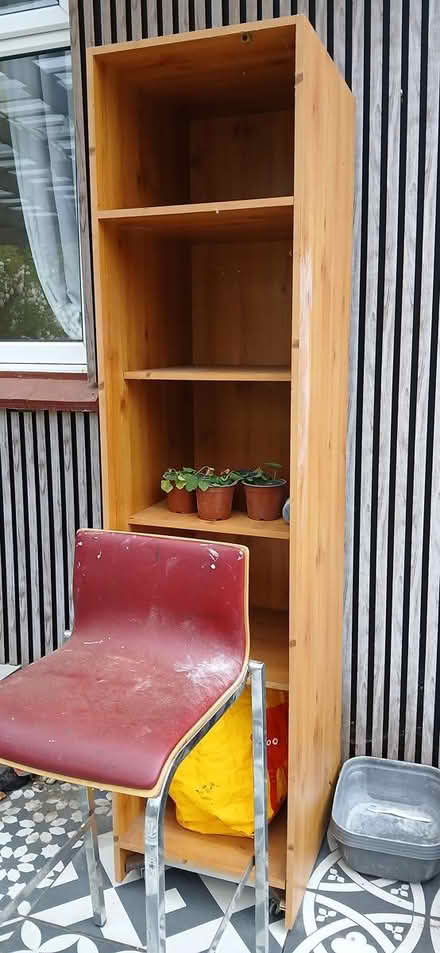 Photo of free Tall shelf with wheels (Wallington) #1