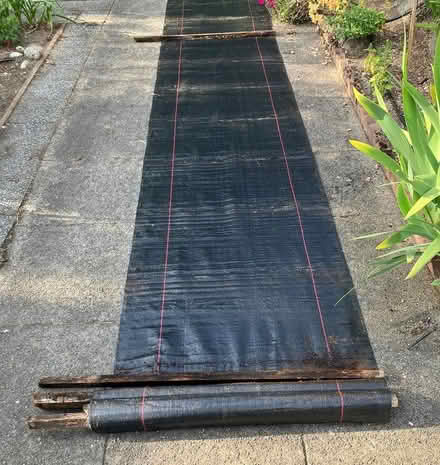 Photo of free 90' Black woven plastic sheeting (Fremont) #3