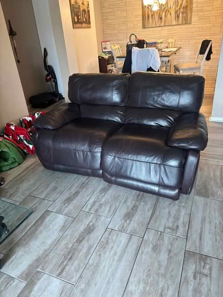 Photo of free Leather electric sofa and loveseat (Oaklawn) #2