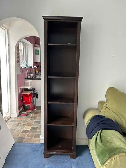 Photo of free Tall Ikea dark wood effect bookcase (Epsom KT19) #1