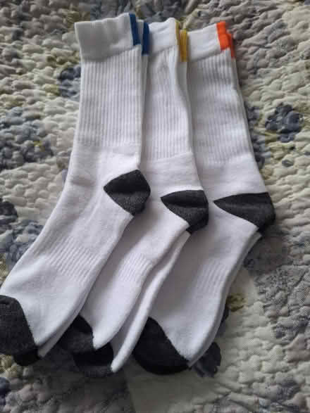 Photo of free 3 pairs men's sports socks size 6-8 (Symonds Green SG1) #1