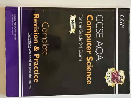 Photo of free Book: Computer Science GCSE (Revision & Practice) (Emmbrook RG41) #1