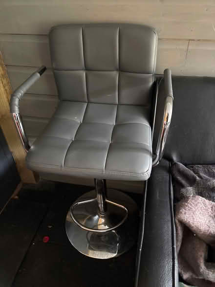 Photo of free 2 grey high stools (Bridge of Allan FK9) #1