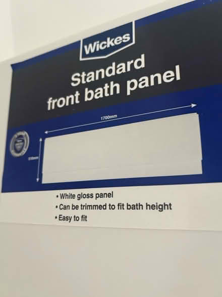 Photo of free Wickes bath panel (B28 0DT) #2