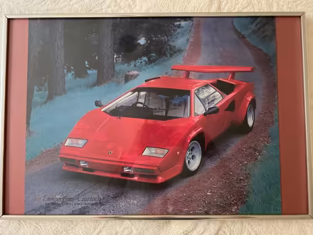 Photo of free Framed poster Lamborghini Countach (Montrose) #1