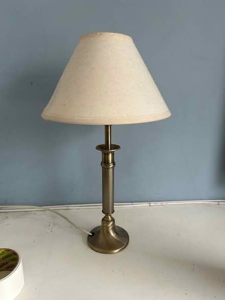 Photo of free Brass effect table lamp (Epsom KT19) #1